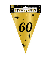 Vlaggenlijn 60 Jaar Zwart Goud 10m