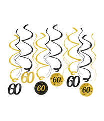 Hangdecoratie 60 Jaar 12st
