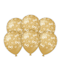 Ballonnen 60 Jaar 6st