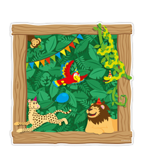 Deurbord Wilde Dieren 50 Centimeter