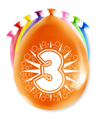 Feest Ballonnen 3 jaar