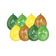 Ballonnen Wilde Dieren 8st