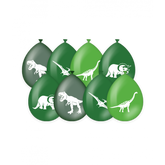 Ballonnen Dinosaurus 8st