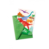 Uitnodigingskaarten Dinosaurus 6st