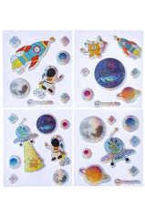 Stickervel Ruimte 4st