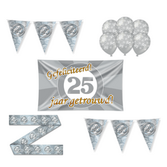 25 Jaar Getrouwd Versiering Pakket