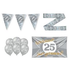 25 Jaar Getrouwd Versiering Pakket
