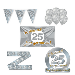 25 Jaar Getrouwd Versiering Pakket