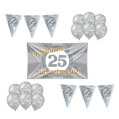25 Jaar Getrouwd Versiering Pakket