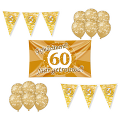 60 Jaar Getrouwd Versiering Pakket