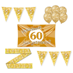 60 Jaar Getrouwd Versiering Pakket