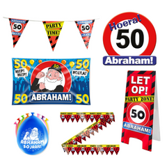 Abraham Verjaardag Versiering Pakket XL