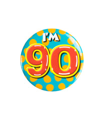 I'm 90 Button 90 Jaar 5,5cm