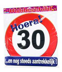 Deurbord 30 Jaar 50cm