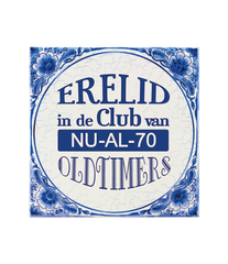 Delfts Blauw Tegel 70 Jaar 14,5cm