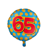 Helium Ballon 65 Jaar 46cm