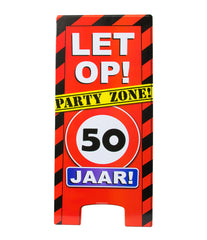 Warning Sign 50 Jaar 62,5cm