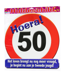 Deurbord 50 Jaar Verkeersbord 50cm