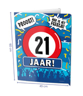 Raambord 21 jaar 60cm