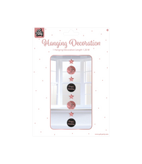 Hangdecoratie 70 Jaar Roze Zwart 20,5cm