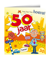 Verjaardagskaart 50 Jaar Man 16,5cm