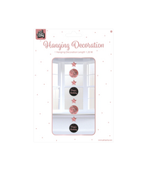 Hangdecoratie 18 Jaar Roze Zwart 20,5cm