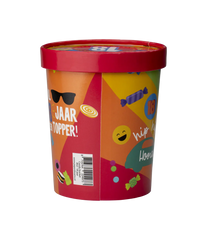 Gekleurde Snoepbakje 18 Jaar 12cm