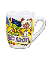 Mok 50 Jaar Vrouw 12cm