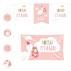 Hooray i'ts a Girl Versiering Pakket