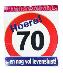Deurbord 70 Jaar Verkeersbord 50cm