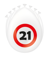 21 Jaar Ballonnen 30cm
