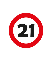 21 Jaar Tafelconfetti 2,5cm