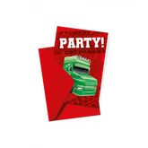 Uitnodigingskaarten Trucks 6 Stuks Inclusief Envelop