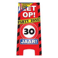 Warning Sign 30 Jaar 62,5cm