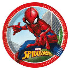Papieren Bordjes Spider Man FSC 8st | 23cm