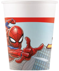 Papieren Bekers Spider Man FSC 8st