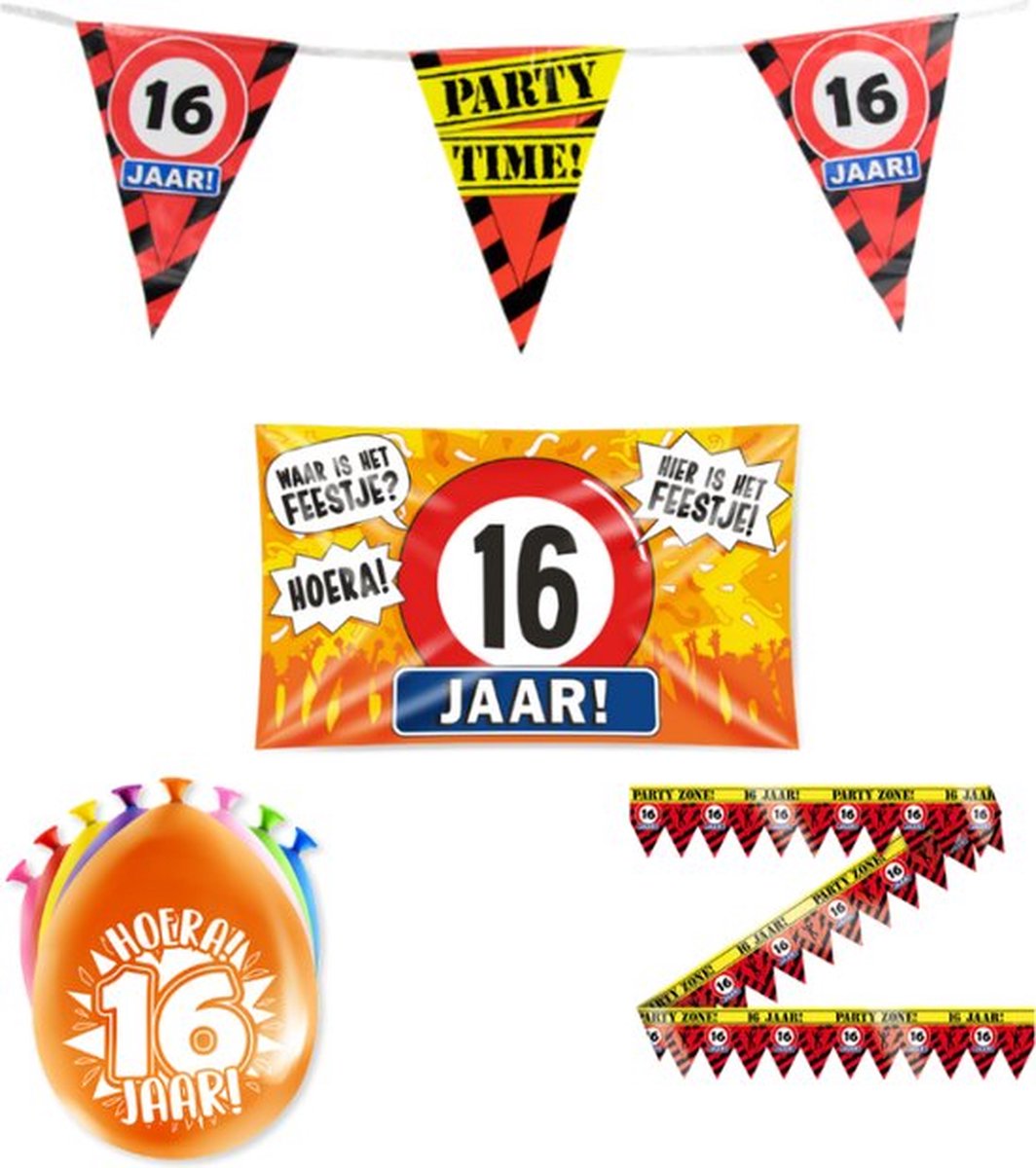 16 jaar versiering pakket