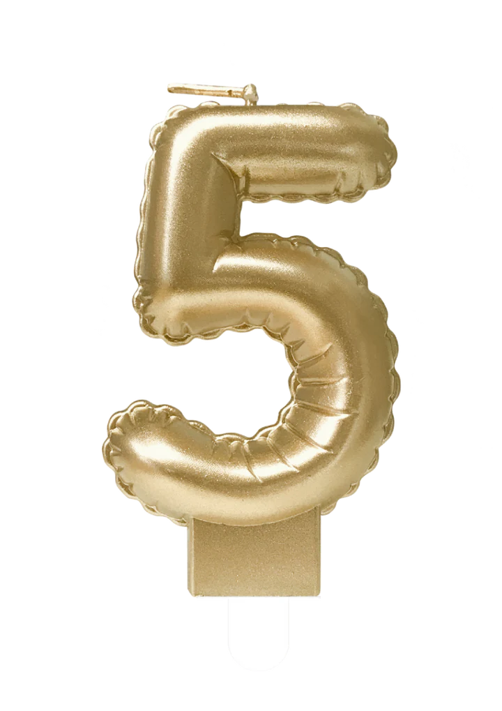 Kaars Folie Ballon Goud 5