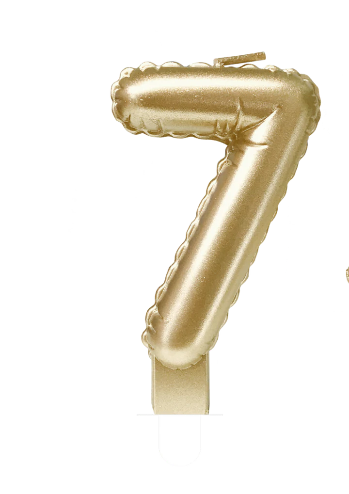 Kaars Folie Ballon Goud 7
