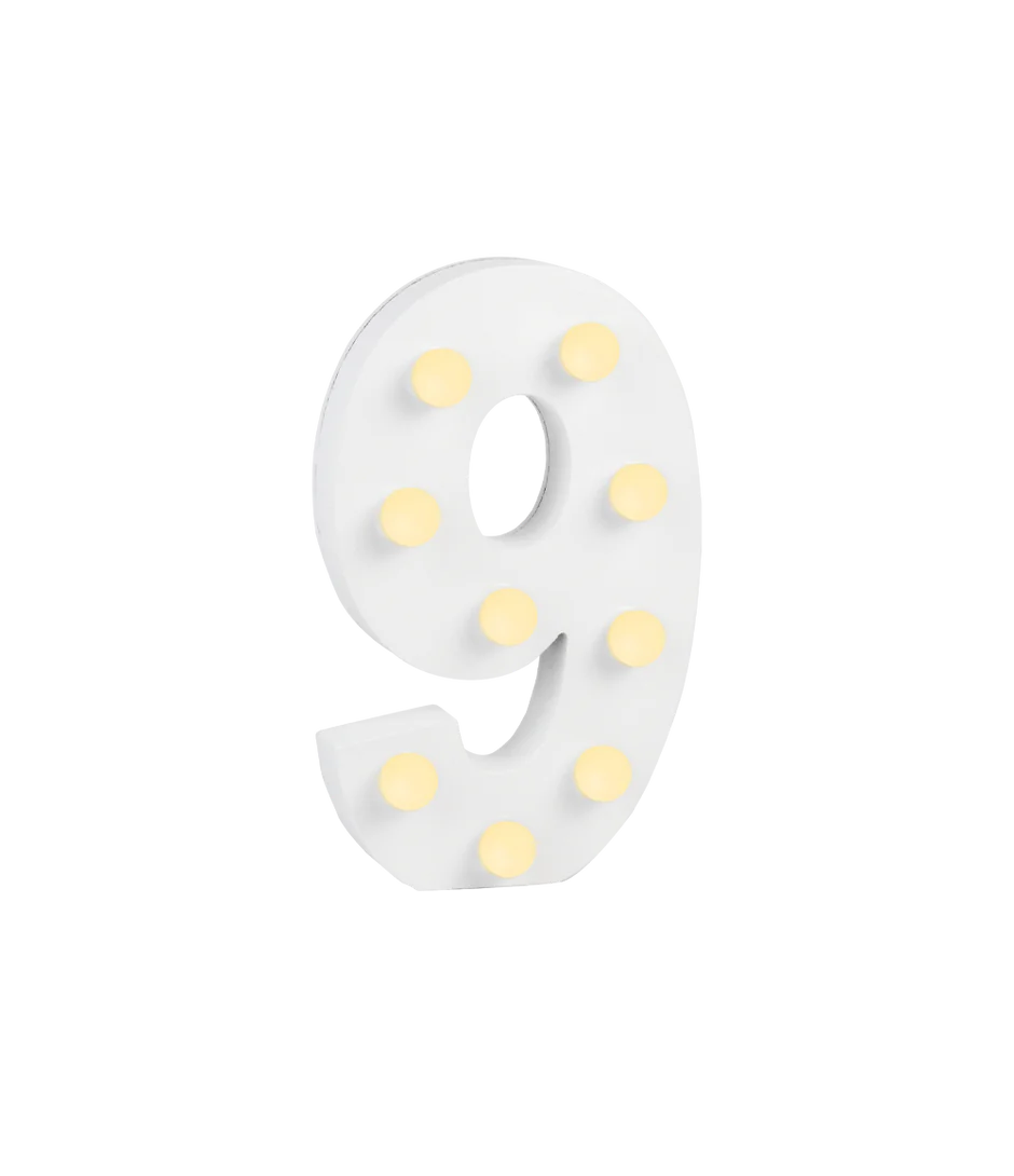 9 Licht Cijfer