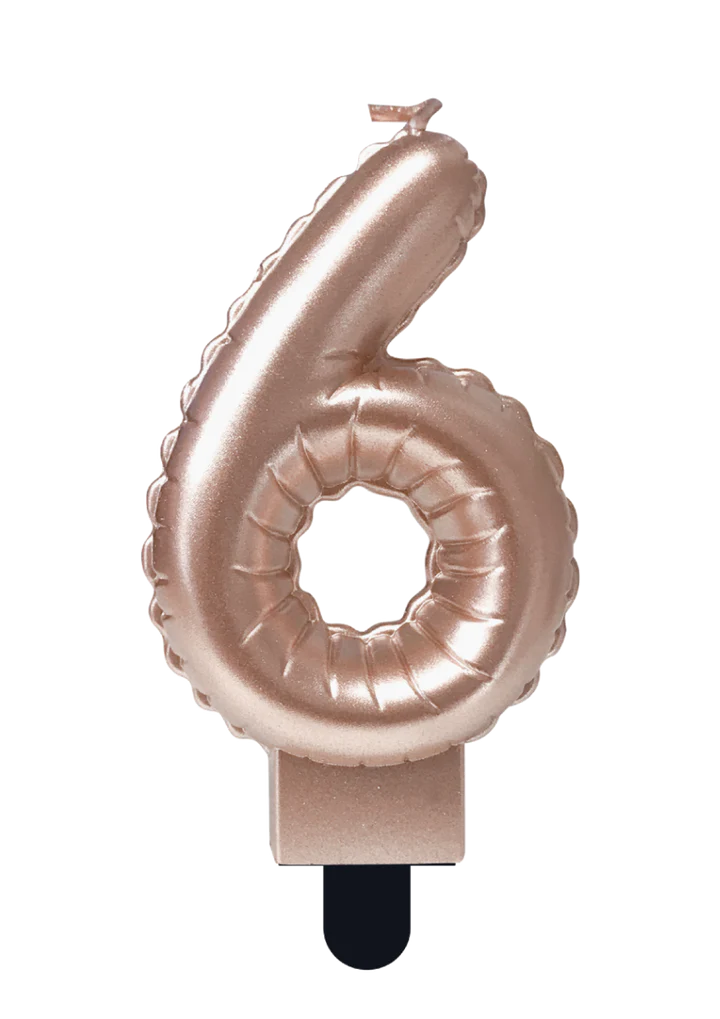 Kaars Folie Ballon Rose Goud 6