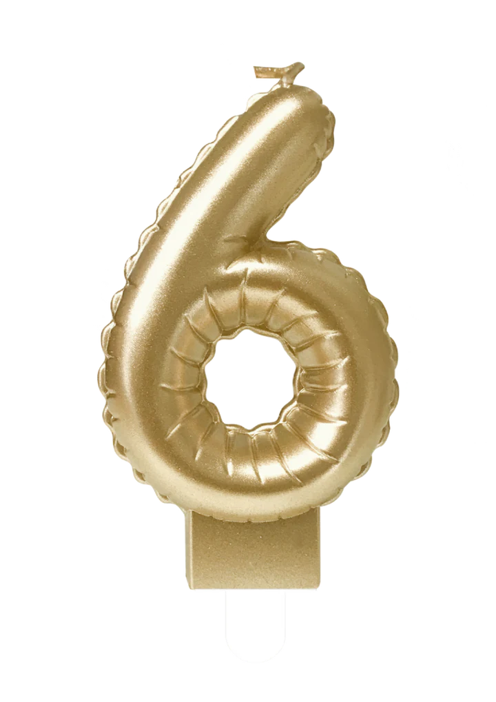 Kaars Folie Ballon Goud 6