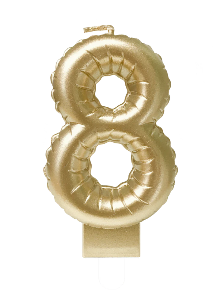 Kaars Folie Ballon Goud 8