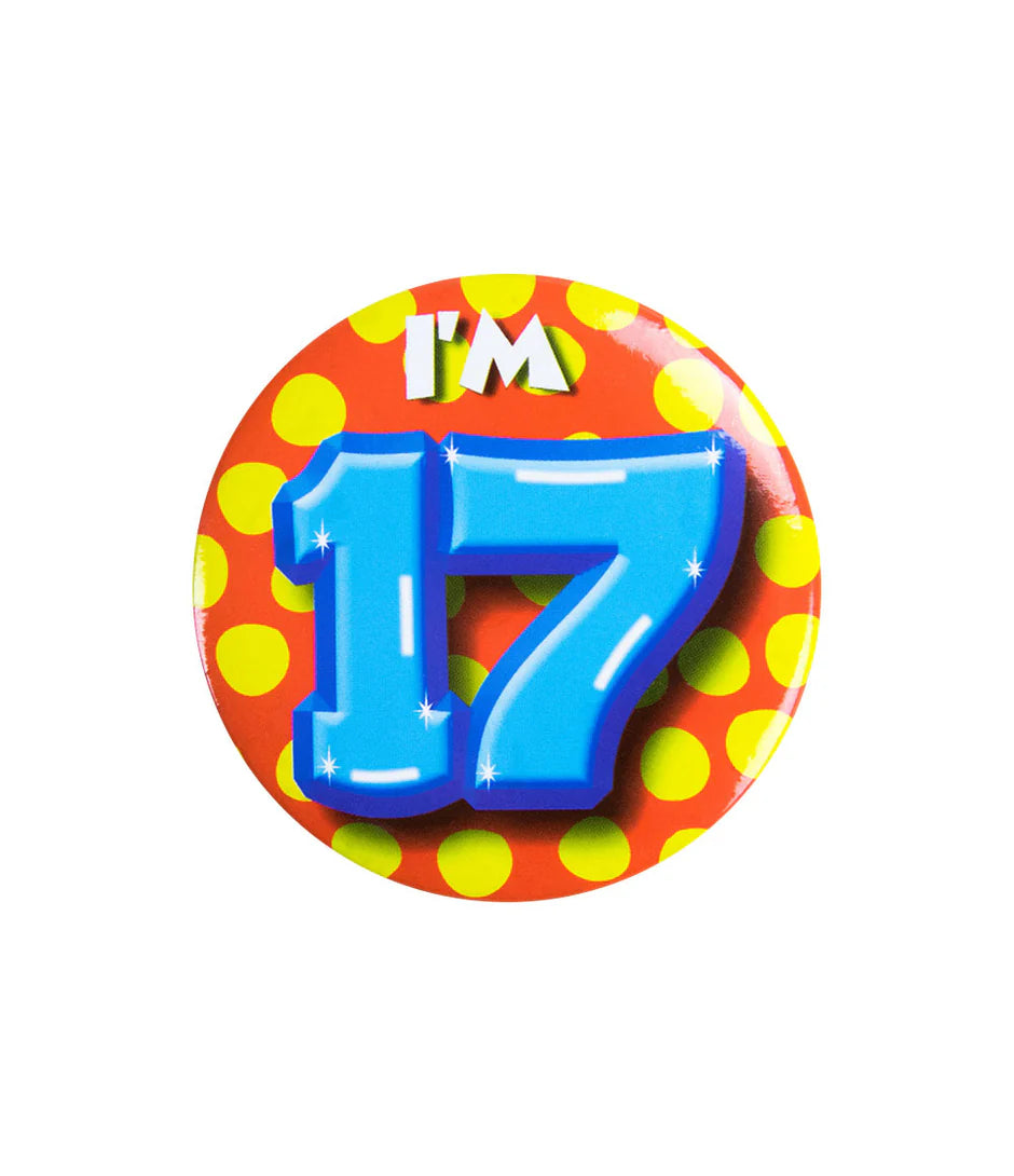 I'm 17 Button 17 Jaar