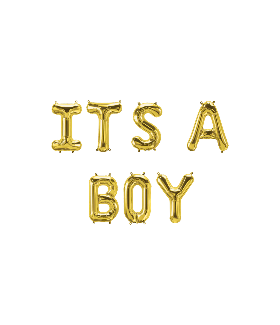 Gouden Ballonnen Set Its A Boy 1,9m
