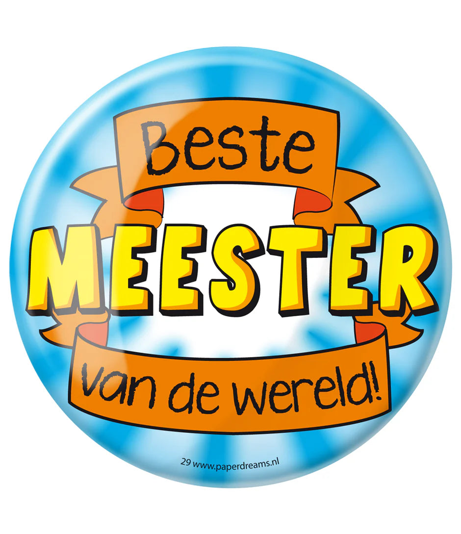 Button Beste Meester van de Wereld