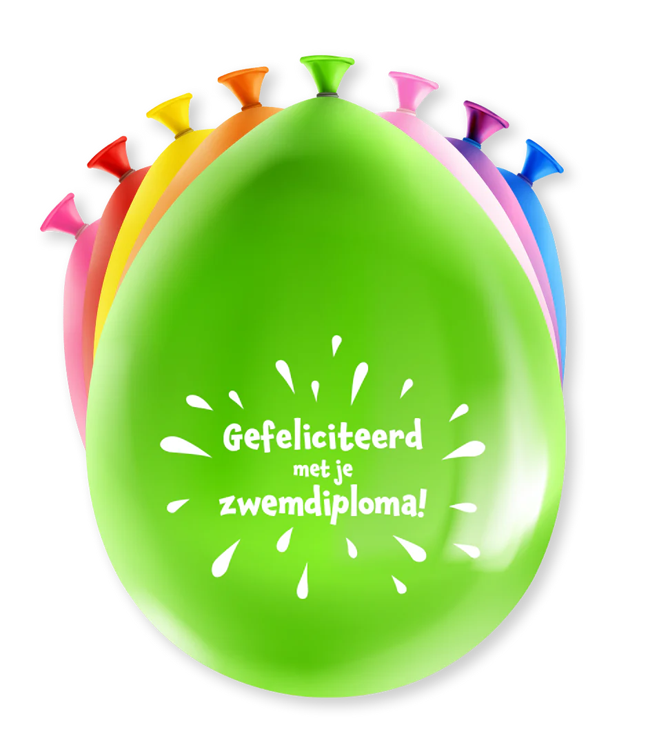 Zwemdiploma Ballonnen 8st