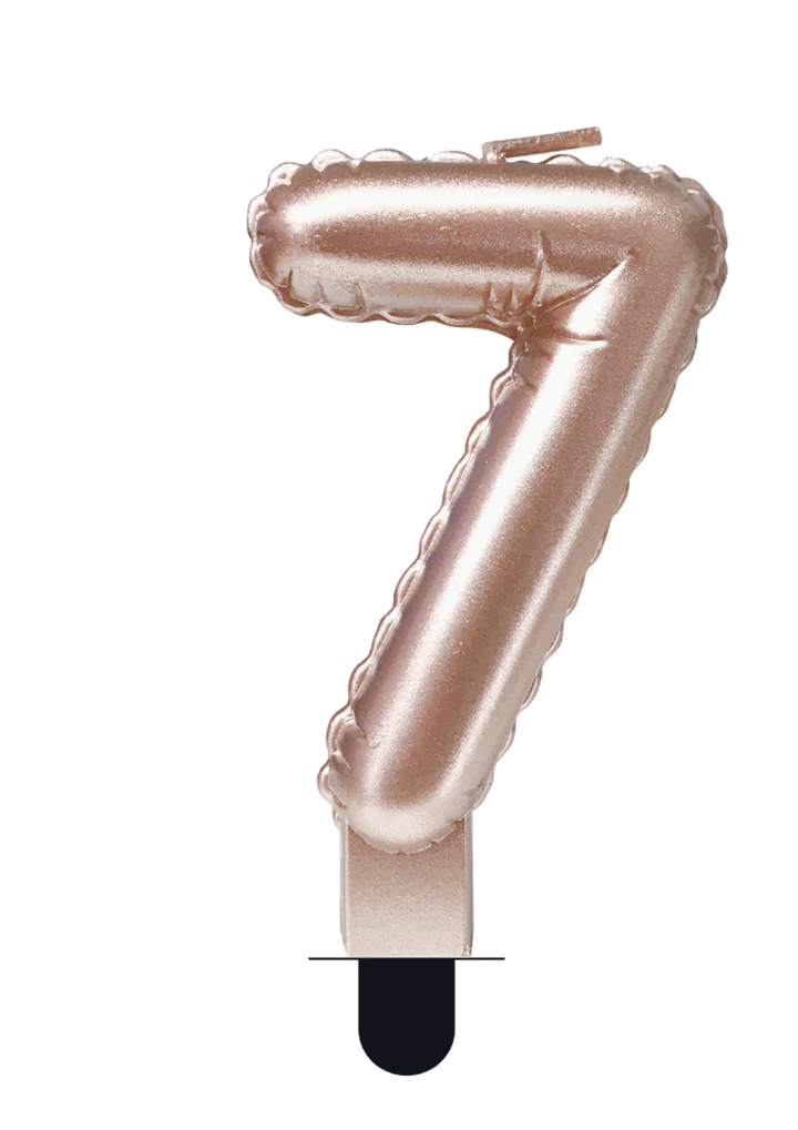 Kaars Folie Ballon Rose Goud 7