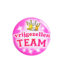 Button Vrijgezellen Team Vrouw