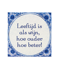 Delfts Blauw Tegel Leeftijd Wijn